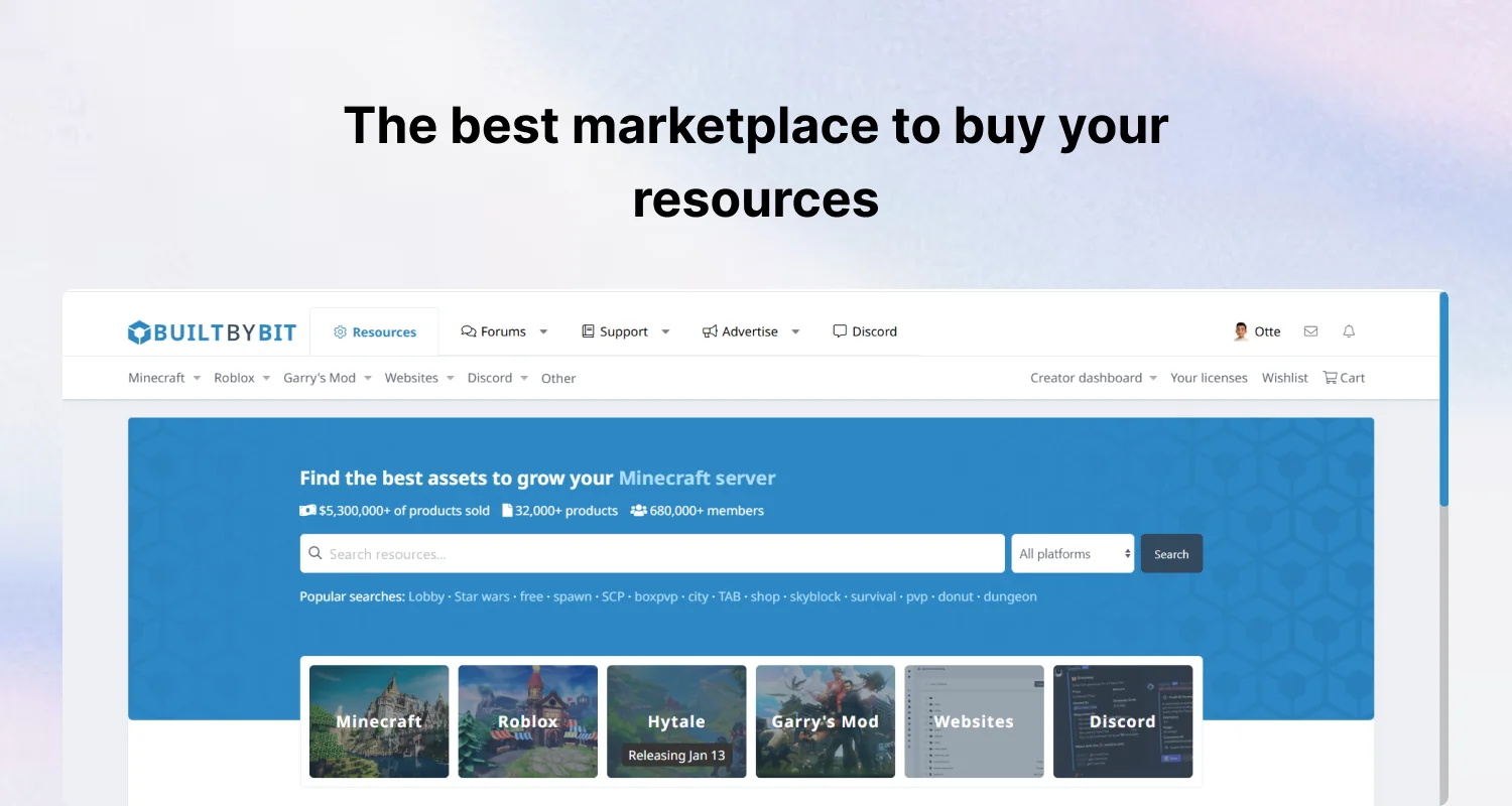 BuiltByBit as the best marketplace for Paymenter extensions and themes