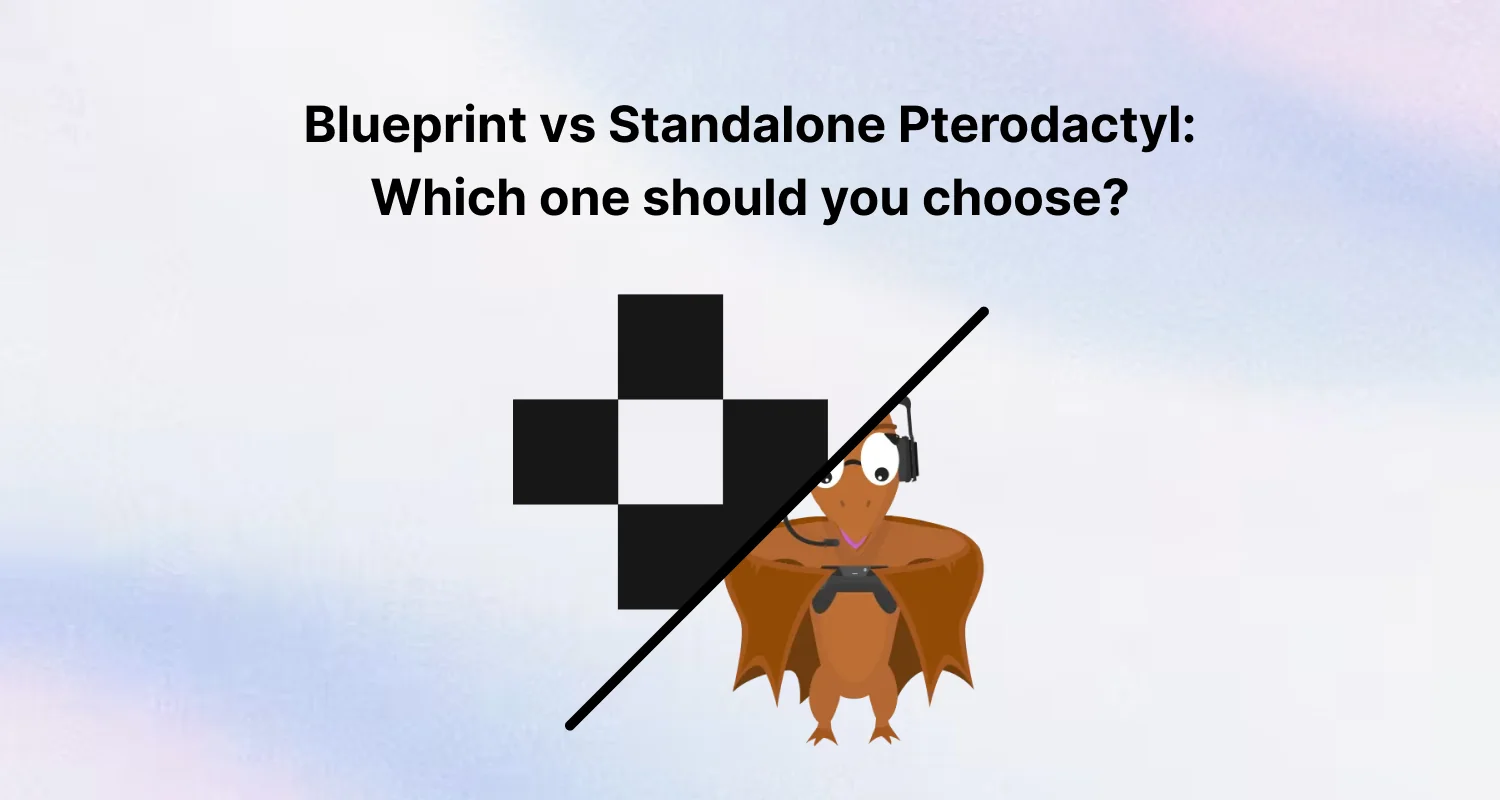 Blueprint vs Standalone Pterodactyl comparison chart 2026