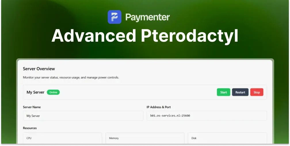 Advanced Pterodactyl | SSO & More
