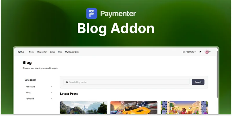 Blog Addon | Paymenter