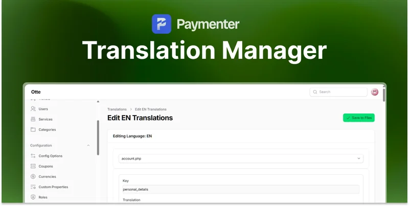 Translation Manager | Paymenter