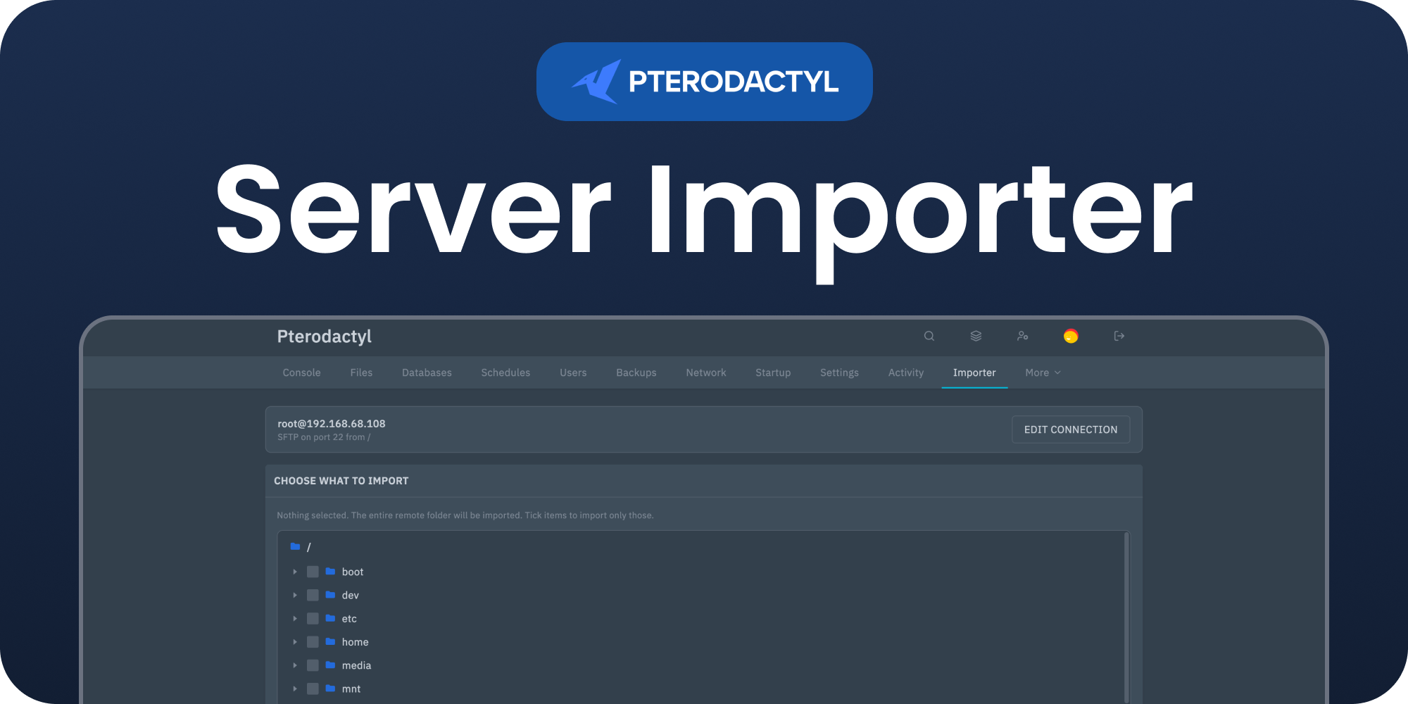Server Importer | Pterodactyl v2